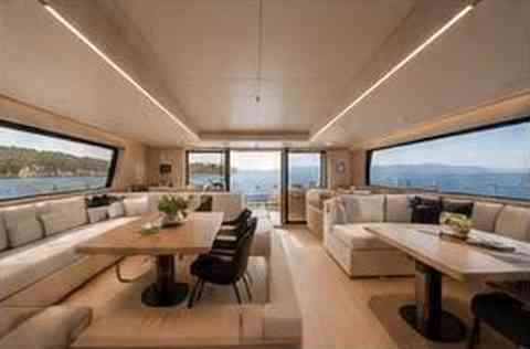 Illustrative yacht saloon