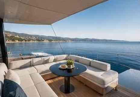Illustrative shaded deck lounge